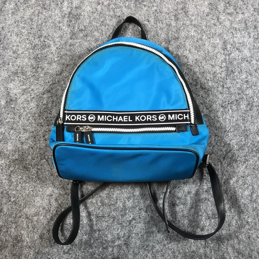 Michael Kors Mini Backpack Womens Small Blue Nylon‎ 35S0SY9B2C